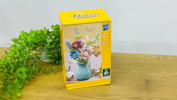 Flowers Building Blocks – Dekorativ Çiçək Buketi Sarı 700 Hissə - Grido hədiyyə mağazası
