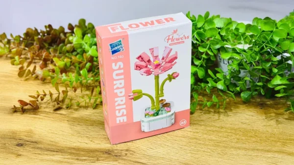Gerbera Çiçəyi – Konstruksiya Seti 100+ Hissə 103-A8 - Grido hədiyyə mağazası