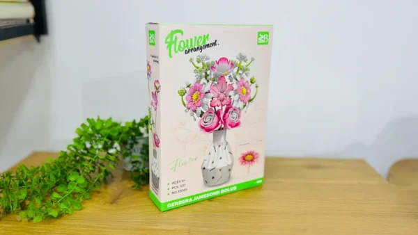 Gül Buketi Konstruksiya Seti – Gerbera (557 Hissə) - Grido hədiyyə mağazası