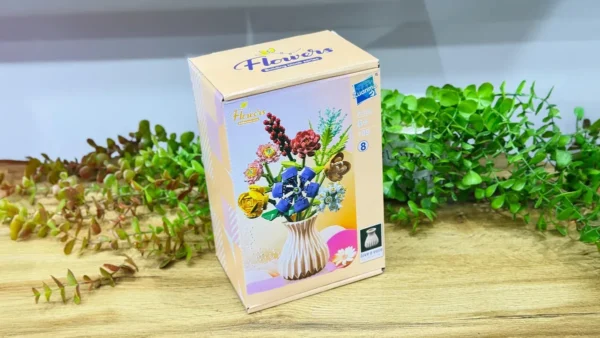 Gül Buketi və Vaza – Konstruksiya Seti 724 Hissə 109-8 - Grido hədiyyə mağazası