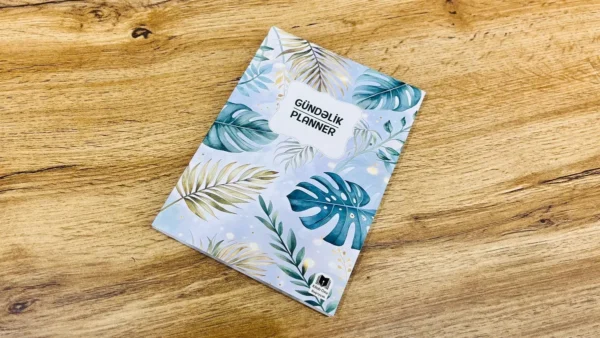 Gündəlik Planner Yaşıl Yarpaq-Azərbaycan Dilində - Grido hədiyyə mağazası