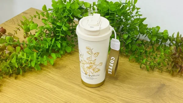 Gündəlik Termos 520 Ml Qızılı Çiçək - Grido hədiyyə mağazası