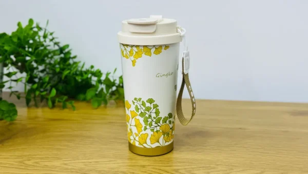 Gündəlik Termos 520 Ml Yaşıl-Sarı Çiçək - Grido hədiyyə mağazası