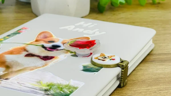 Hi Andy Gül Corgi Dizaynlı Bloknot - Grido hədiyyə mağazası