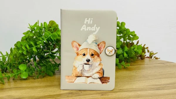 Hi Andy Kofe Corgi Dizaynlı Bloknot - Grido hədiyyə mağazası