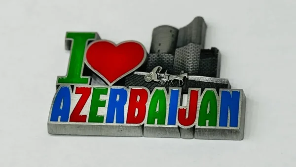 I Love Azerbaijan Dəmir Maqnit I Love Azerbaijan Dəmir Maqnit - Grido hədiyyə mağazası