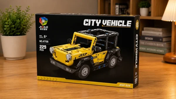 Jeep Suv Sarı Maşın Konstruksiya Dəsti – 229 Hissə - Grido hədiyyə mağazası