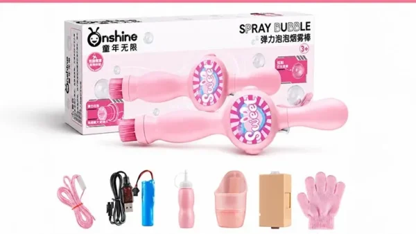 Köpük Tüstü Topu Aparatı Bubble Aparat Əlcəkli Çəhrayı Sweet - Grido hədiyyə mağazası