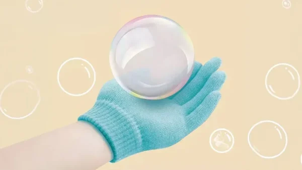 Köpük Tüstü Topu Aparatı Bubble Aparat Əlcəkli Mavi Lucky - Grido hədiyyə mağazası