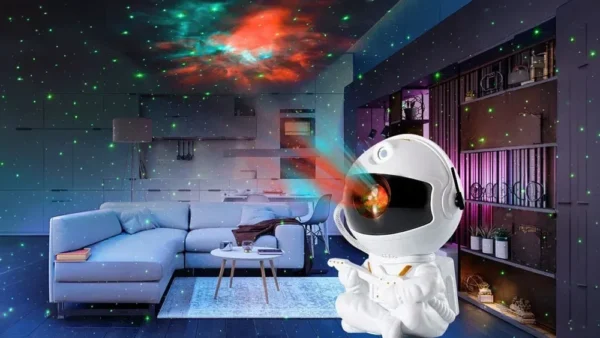 Kosmonavt Proyektor Lampa (Pultlu) – 14 sm - Grido hədiyyə mağazası