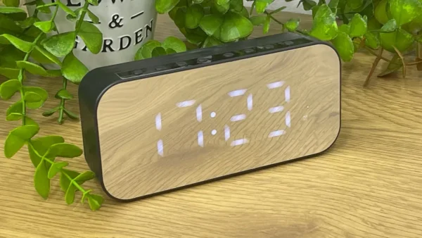 LED Güzgülü Masaüstü Saat (Bluetoothlu) – Qara - Grido hədiyyə mağazası