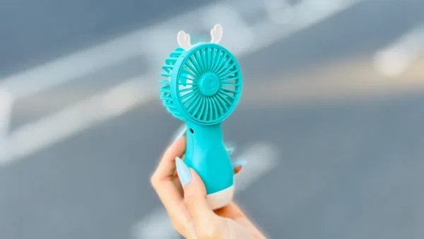 Maral Buynuzlu Əl Fanı Mavi Ventilator - Grido hədiyyə mağazası