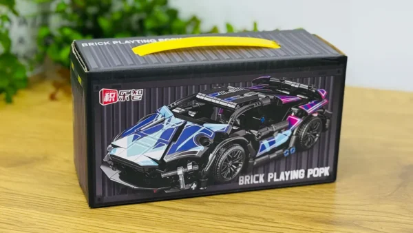 Mavi-Bənövşəyi Supercar Konstruksiya Dəsti - Grido hədiyyə mağazası
