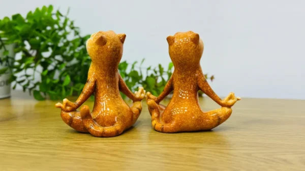 Meditasiya edən Pişik Dekoru – 2-li Dəst 11 sm Meditasiya edən Pişik Dekoru – 2-li Dəst 11 sm - Grido hədiyyə mağazası