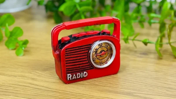 Mini Qırmızı Radio Suvenir 8 x 7 Sm - Grido hədiyyə mağazası