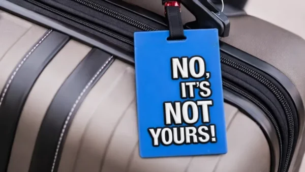 "NO, IT'S NOT YOURS!"Çamadan Etiketi - Grido hədiyyə mağazası
