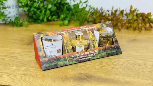 Portağal Çiçəyi & Tonka Bean Aromatik Şam Hədiyyə Dəsti - Grido hədiyyə mağazası