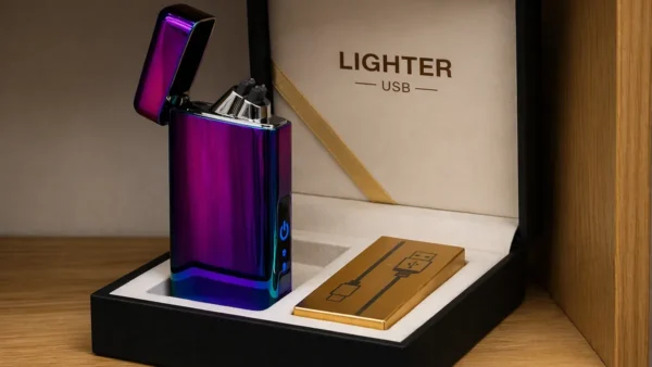 Premium Hədiyyəlik Elektrikli Alışqan 619 Bənövşəyi– USB İlə Doldurulan, Hədiyyəlik Alışqan - Grido hədiyyə mağazası