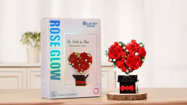 Qızıgül Ürək Formalı Konstruksiya Dəsti - Grido hədiyyə mağazası
