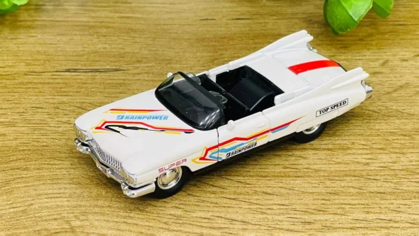 Retro Cabrio Metal Model Maşın – Ağ (11 sm) - Grido hədiyyə mağazası