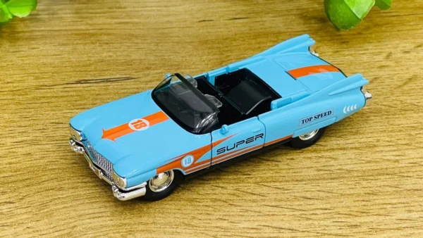 Retro Cabrio Metal Model Maşın – Mavi (11 sm) - Grido hədiyyə mağazası