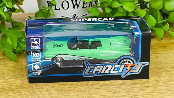 Retro Cabrio Metal Model Maşın – Yaşıl (11 sm) - Grido hədiyyə mağazası
