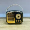 Retro Dizaynlı Qara Bluetooth Mini Radio Səsucaldıcı - Grido hədiyyə mağazası