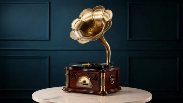 Retro Pikap Qramafon – Bluetooth, FM Radio və Vinil Dəstəyi - Grido hədiyyə mağazası
