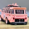 Retro Stil Çəhrayı Metal Avtobus Maketi - Grido hədiyyə mağazası