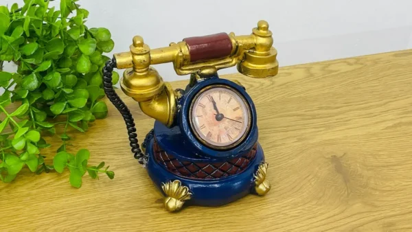 Retro Telefon Dizaynlı Masaüstü Saat (16 x 18 sm) - Grido hədiyyə mağazası