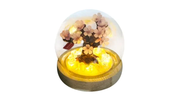Sakura İşıqlı Kolba Suvenir – 10 sm - Grido hədiyyə mağazası