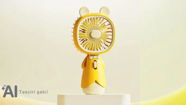 Sarı Qulaqlı Mini Sərinkeş Fan 11539 - Grido hədiyyə mağazası