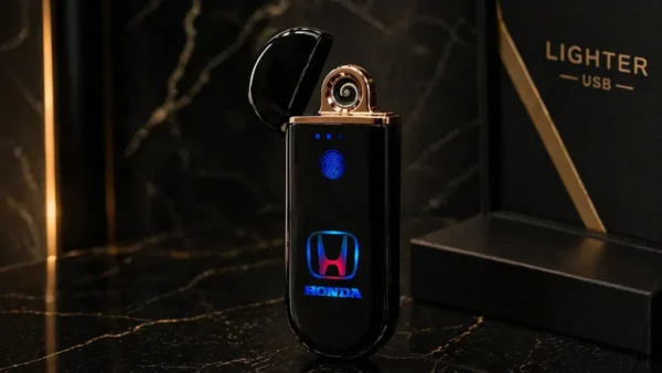 Sensorlu USB Alışqan Honda Qara Loqolu 902 – Elektrikli, Şarjlı, Premium Dizayn - Grido hədiyyə mağazası