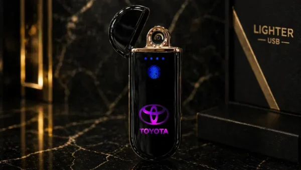 Sensorlu USB Alışqan Toyota Bənövşəyi Loqolu 902 – Elektrikli, Şarjlı, Premium Dizayn - Grido hədiyyə mağazası