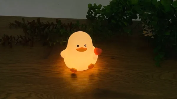 Sevimli Ördək Şəkilli Silikon Lampa - Grido hədiyyə mağazası
