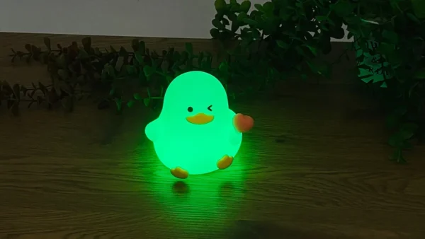 Sevimli Ördək Şəkilli Silikon Lampa - Grido hədiyyə mağazası