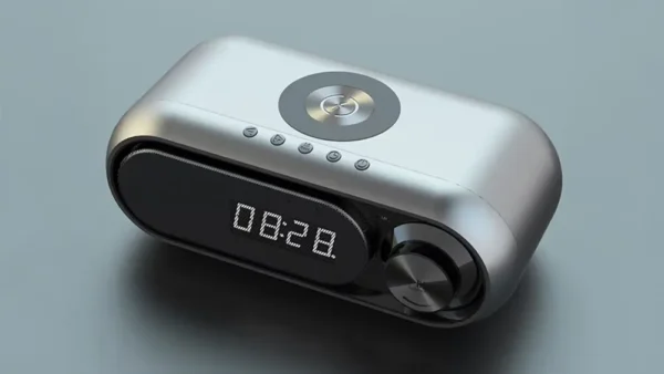 Simsiz Şarjlı Bluetooth Dinamik və Rəqəmsal Masaüstü Saat - Grido hədiyyə mağazası