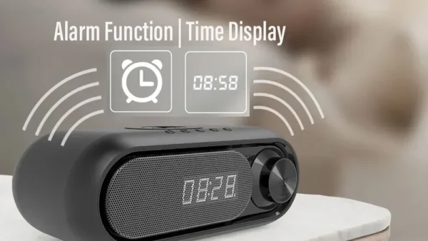 Simsiz Şarjlı Bluetooth Dinamik və Rəqəmsal Masaüstü Saat - Grido hədiyyə mağazası