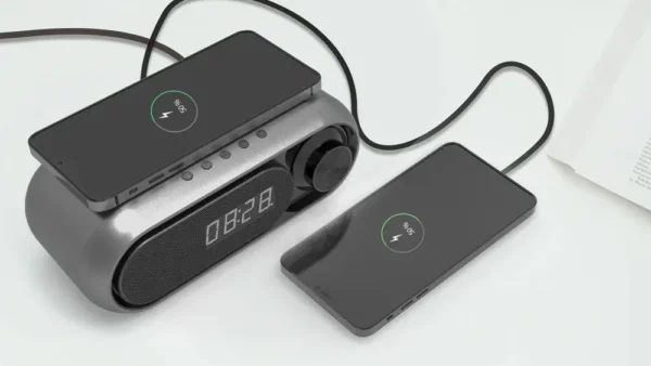 Simsiz Şarjlı Bluetooth Dinamik və Rəqəmsal Masaüstü Saat - Grido hədiyyə mağazası