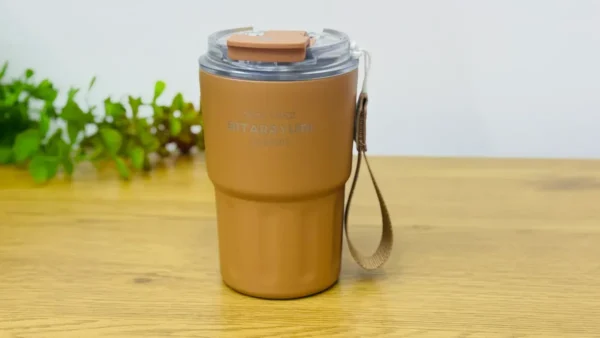 Sitarayuri Termos Qəhvəyi Kofe Stəkanı – 360 ml - Grido hədiyyə mağazası