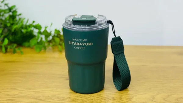 Sitarayuri Termos Yaşıl Kofe Stəkanı – 360 ml - Grido hədiyyə mağazası