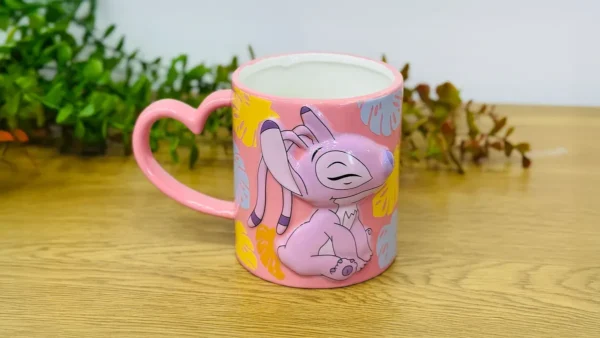 Stitch Çəhrayı Keramik Fincan 34162 - Grido hədiyyə mağazası