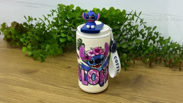 Stitch Dizaynlı Termos Aloha Yazılı - Grido hədiyyə mağazası