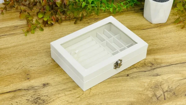 Şüşə Qapaqlı Mücrü Aksesuar Qutusu 20 x 15 x 5 Sm Şüşə Qapaqlı Mücrü Aksesuar Qutusu 20 x 15 x 5 Sm - Grido hədiyyə mağazası