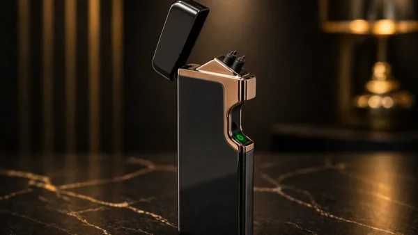 USB Şarjlı Elektron Alışqan Boz 6028, İkili Qığılcım Alışqan, Sensorlu Elektrik Alışqan, Küləyə Davamlı Metal Alışqan - Grido hədiyyə mağazası