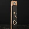 USB Şarjlı Elektron Alışqan Qara 6038, Sensorlu Alışqan, Metal Alışqan, Küləyə Davamlı Alışqan, Hədiyyəlik Alışqan (Love Dizayn) - Grido hədiyyə mağazası