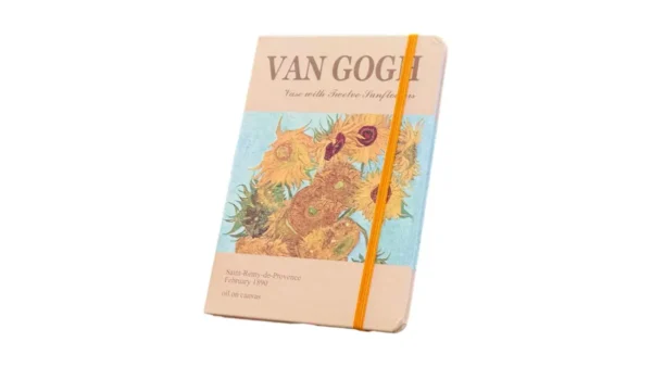 Van Gogh Temalı Krem Estetik Bloknot 228 12D – İncəsənət İlhamlı Gündəlik - Grido hədiyyə mağazası