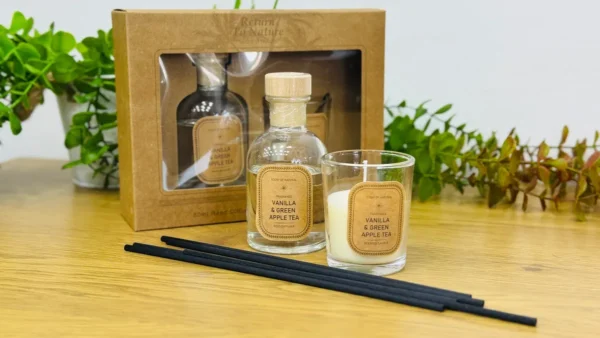 Vanilla & Yaşıl Alma Çayı Aromatik Hədiyyə Dəsti - Grido hədiyyə mağazası