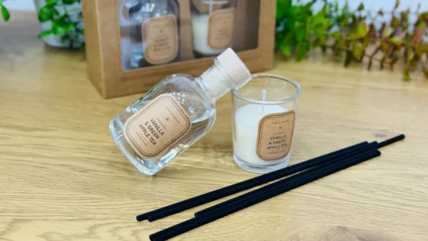 Vanilla & Yaşıl Alma Çayı Aromatik Hədiyyə Dəsti - Grido hədiyyə mağazası