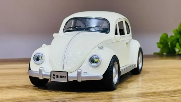 Volkswagen Beetle Klassik Ağ Model – Metal Maket - Grido hədiyyə mağazası